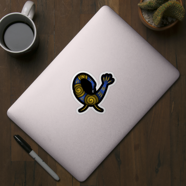 Sankofa Bird Symbol by Wareham Spirals